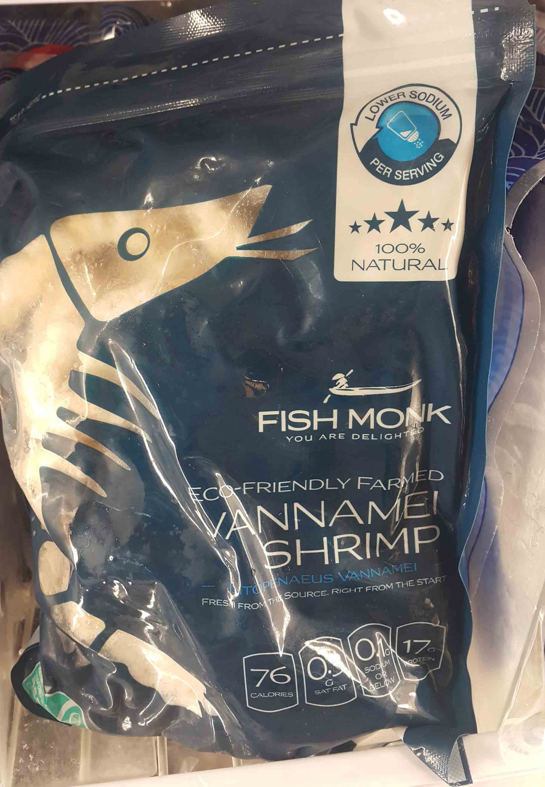 Fish Monk Whiteleg shrimp