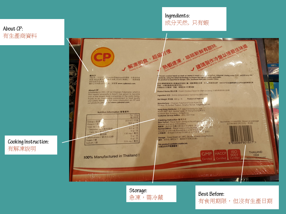 CP whiteleg shrimp product